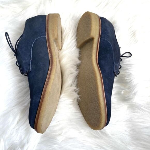 Dunross & Sons Ellis Plain Toe Lace -Up Derby Navy - Picture 6 of 13